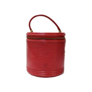 Louis Vuitton Cannes Epi Leather Handbag Red